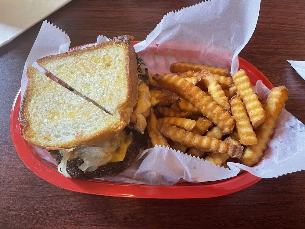 Patty Melt and Fries