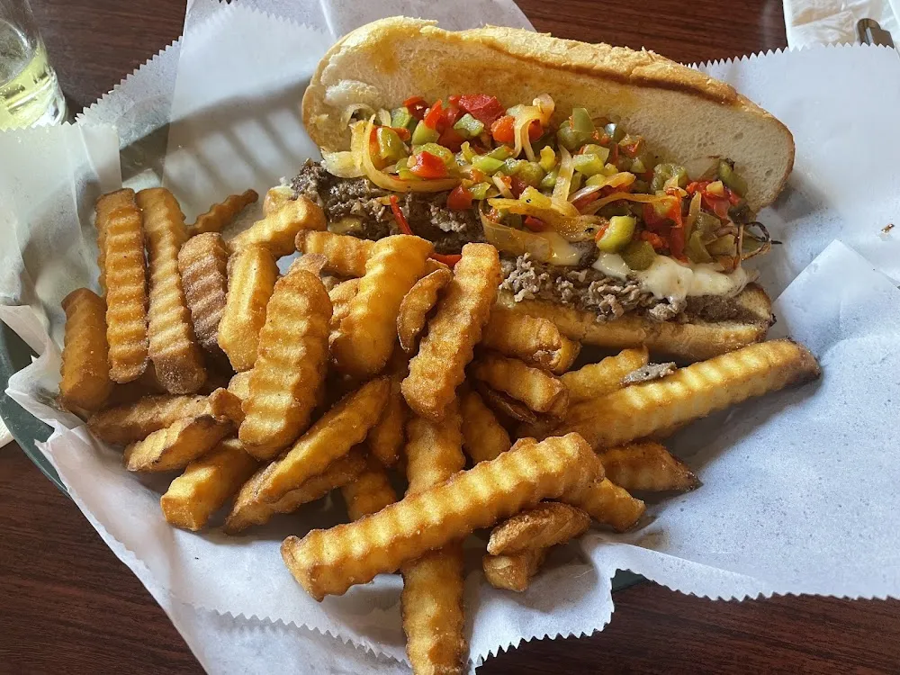 Philly Cheesesteak and Fries